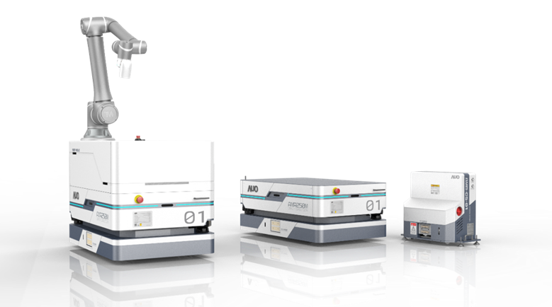 金沙9001cc數位開發的自主式移動機器人（AMR250M），搭配全向輪並結合AI演算法、2D LiDAR、3D攝影機等技術，協助客戶實現產線全自動化